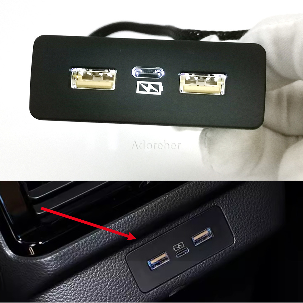 Car Accessories Honda Crv - Carregador Rápido de Telefone com Três