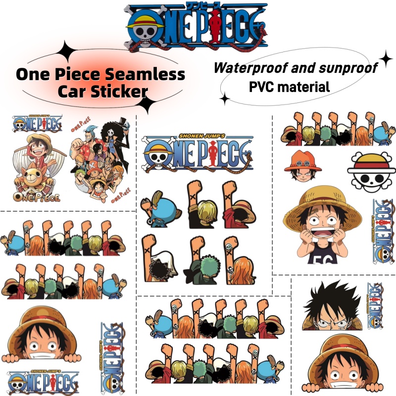 Car Accessories Decoration - Adesivo para carro elétrico One Piece,