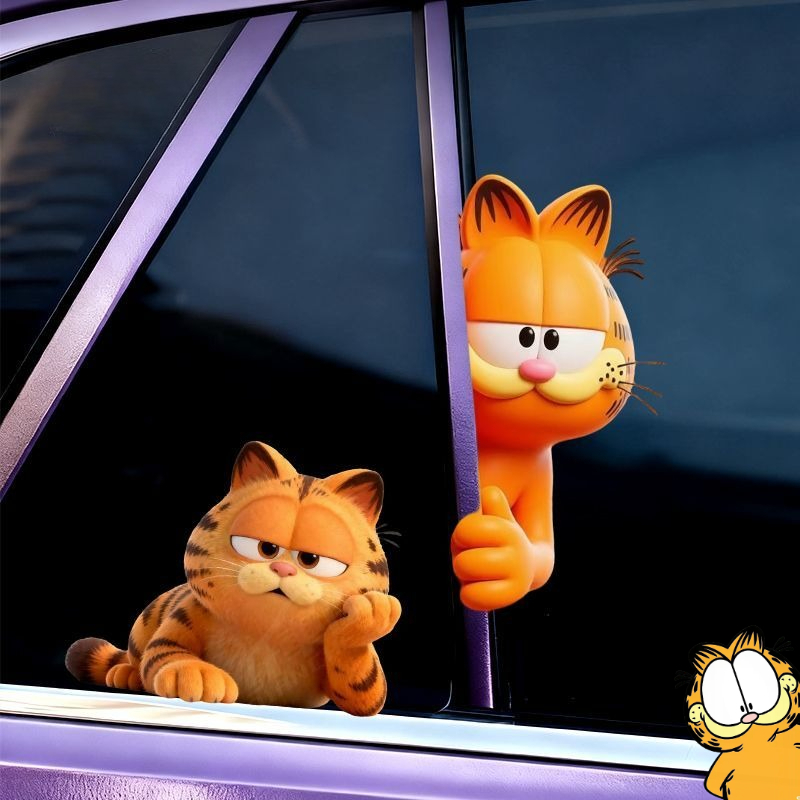 Car Accessories Decoration - Adesivos de Carro Garfield Anime: Engraçados,