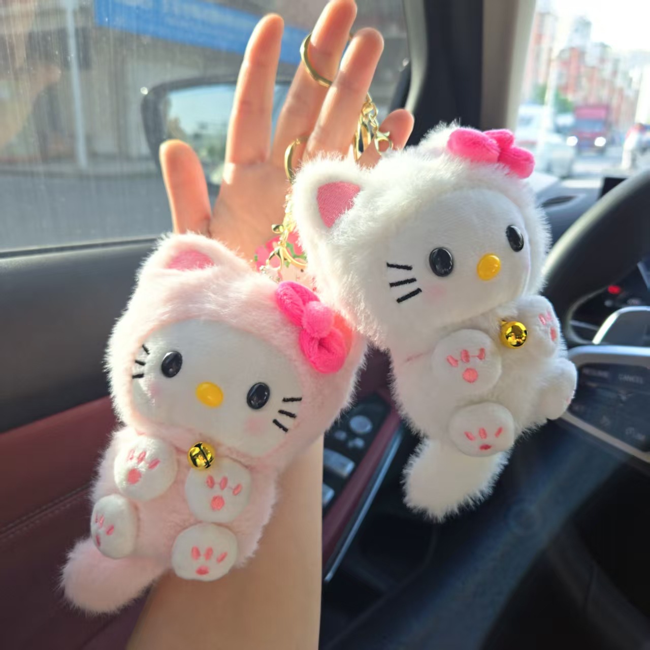 Car Accessories Decoration - Pingente de Gato Kawaii HelloKitty, Decoração