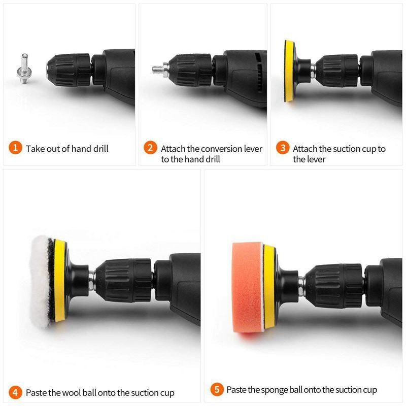 Kit de polimento de esponja pa - Car Wax Polishing Pad avaliação e preço