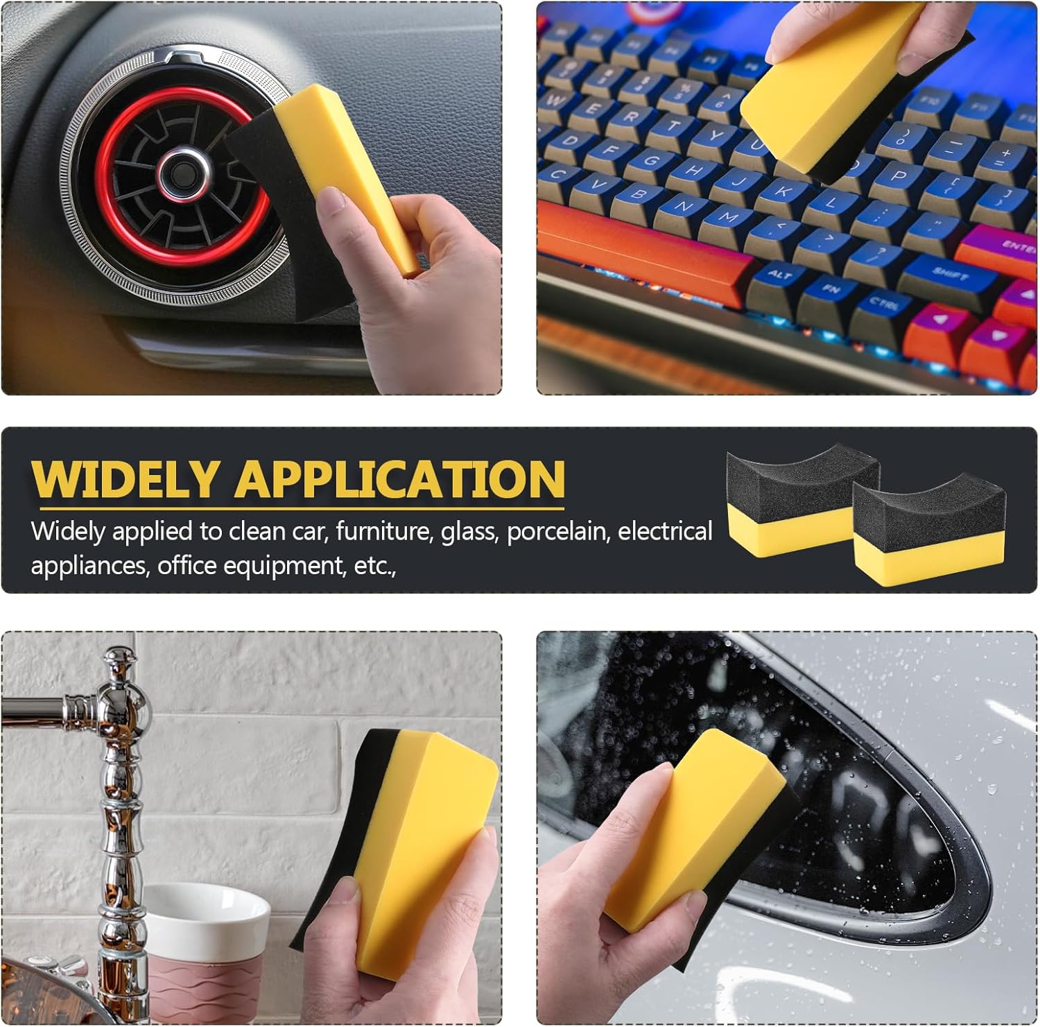 Esponja de Limpeza Automotiva, - Car Wax Polishing Pad avaliação e preço