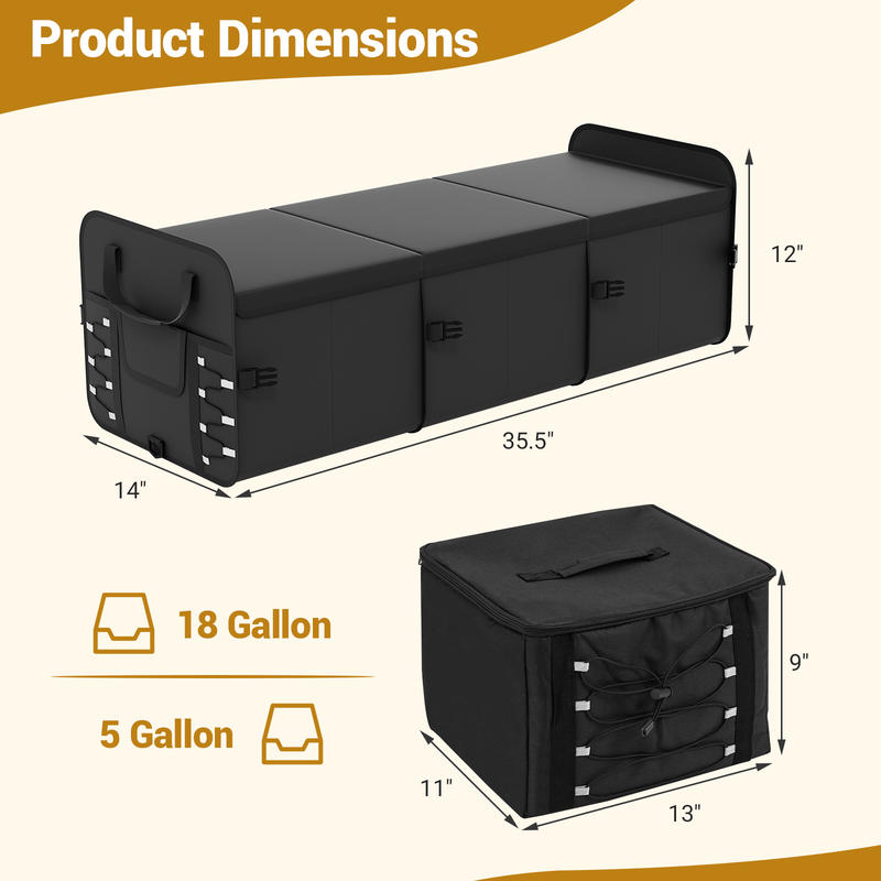 Organizador de Porta-Malas de  - Car Trunk Organizer avaliação e preço