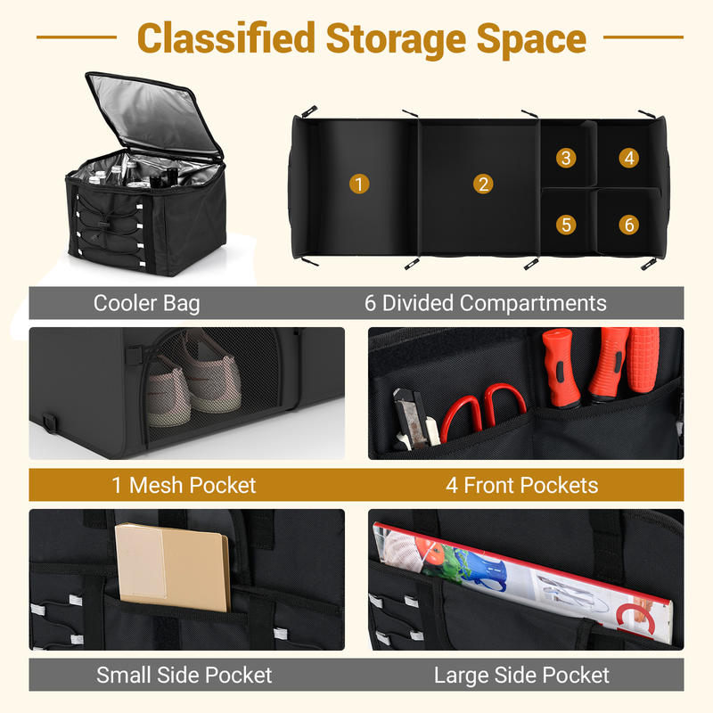 Organizador de Porta-Malas de  - Car Trunk Organizer avaliação e preço