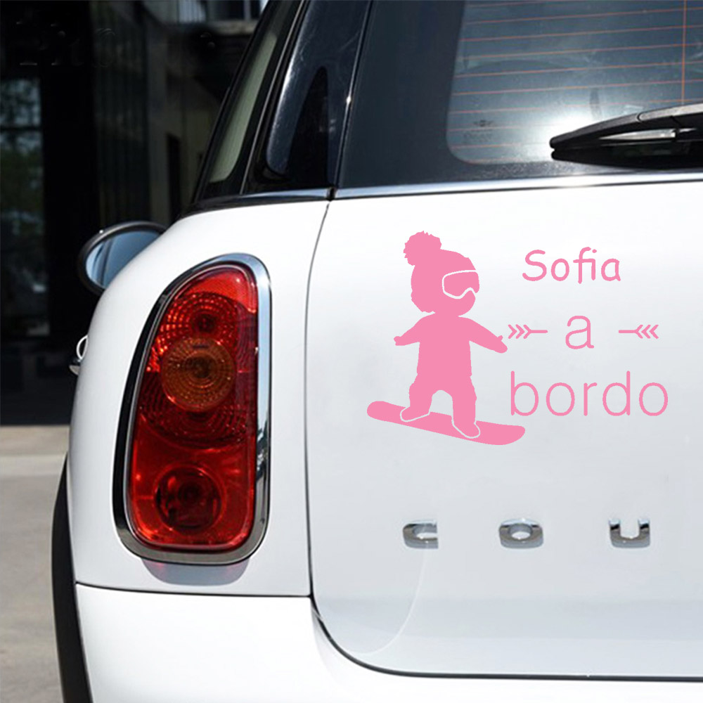 1pc vinil bebê a bordo colorid - Car Accessories Decoration avaliação e preço