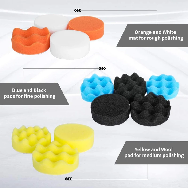 Kit de Esponjas para Polimento - Car Wax Polishing Pad avaliação e preço