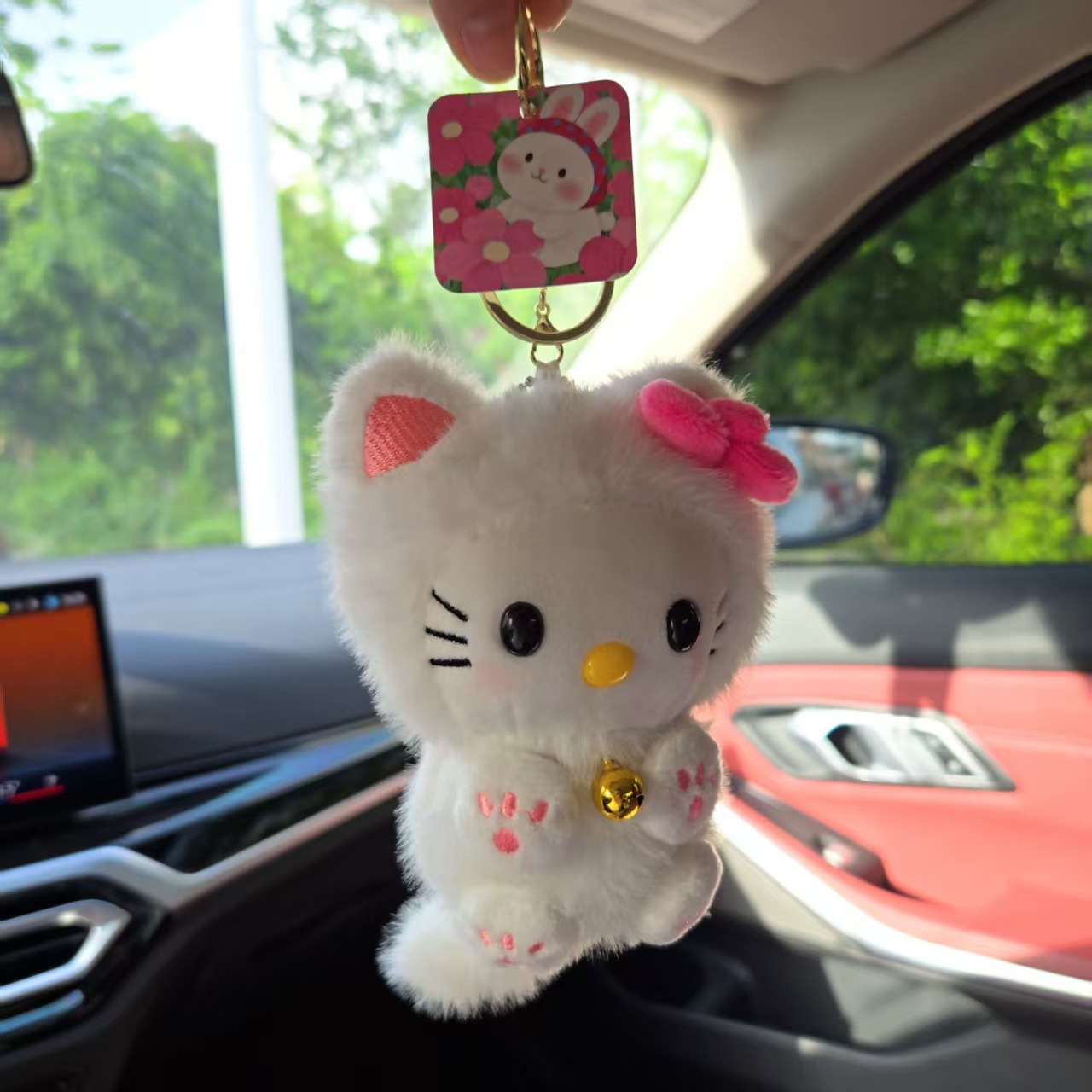 Pingente de Gato Kawaii HelloK - Car Accessories Decoration avaliação e preço